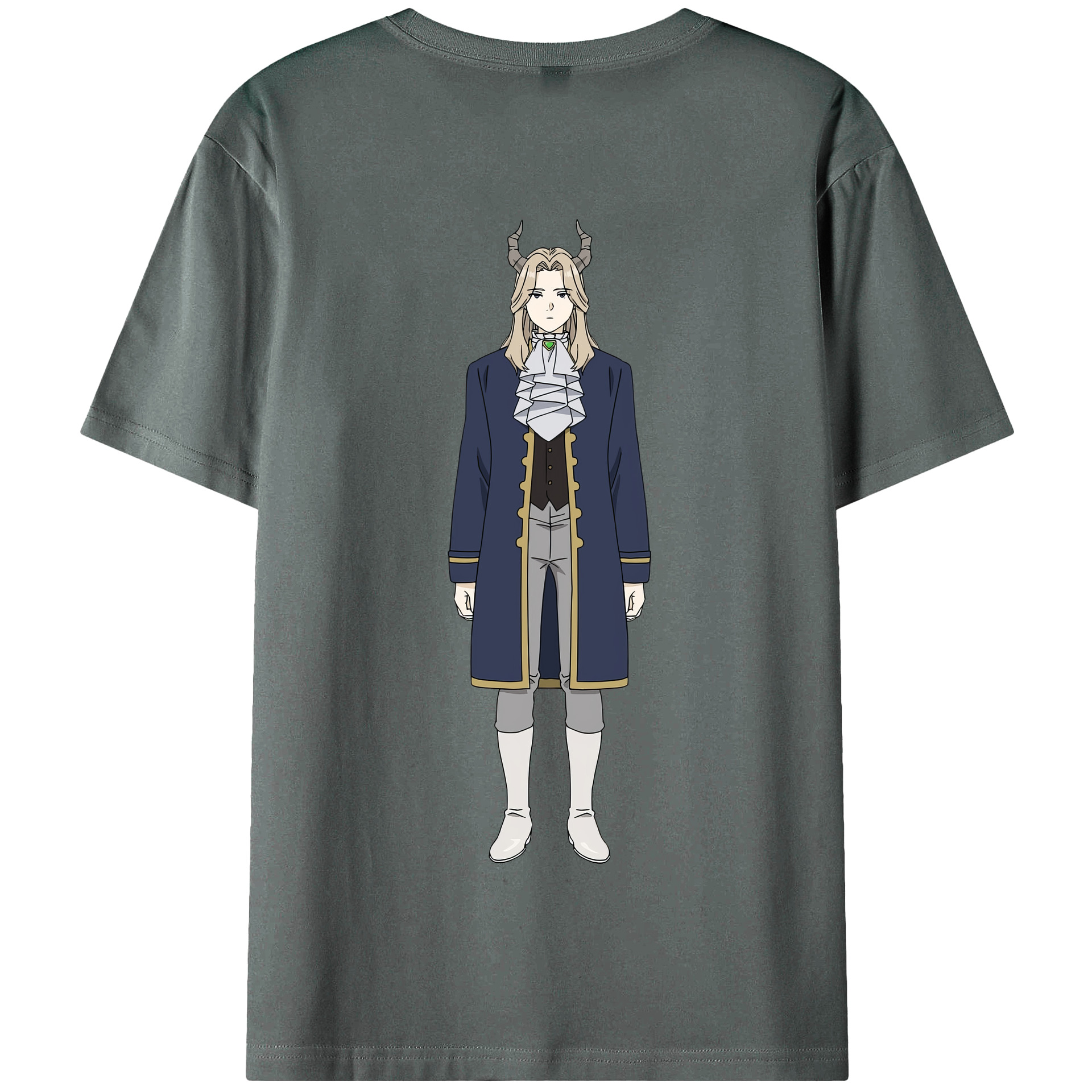（画像用） 葬送のフリーレン Frieren 綿100％半袖Tシャツ（背面プリント）